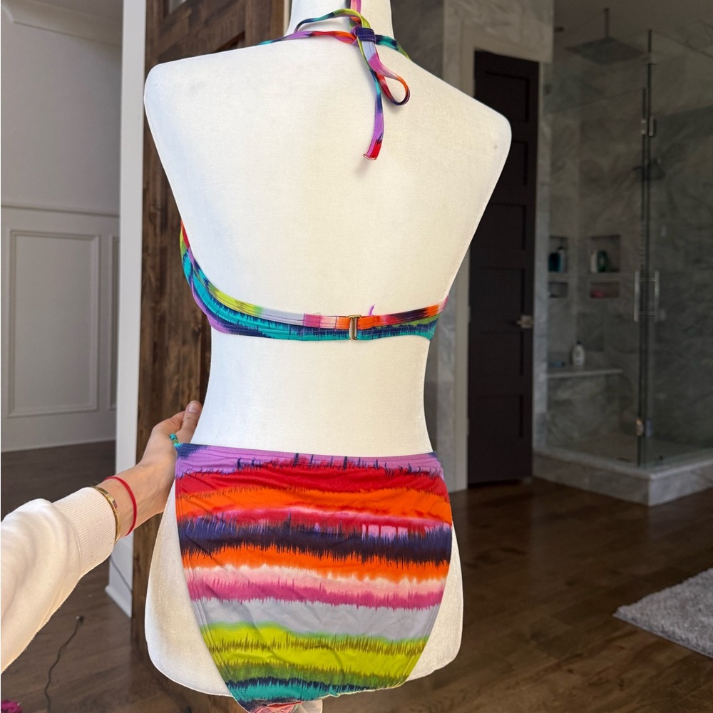 Multicolor Striped Bikini Set - image 6